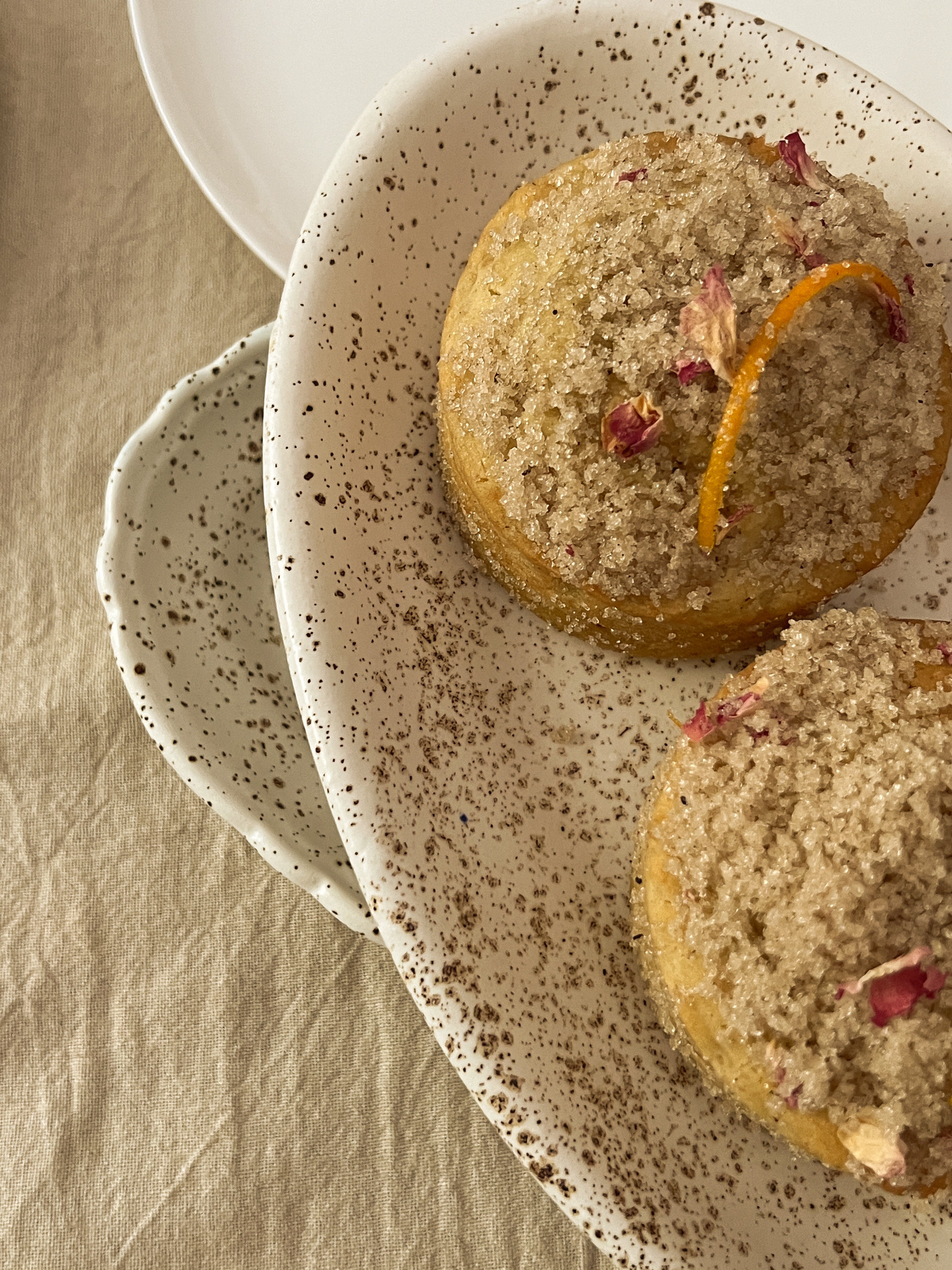 ELIA Olive Oil Cake Rose & Orange Sugar Coated Teacakes